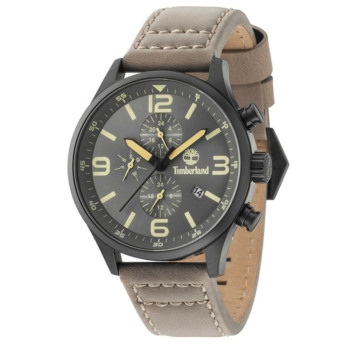 TIMBERLAND Rutherford Multifunction Brown Leather Strap 15266JSB-79