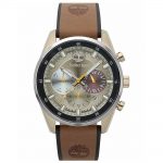 TIMBERLAND Chauncey Multifunction Brown Leather Strap 15417JSKS-07