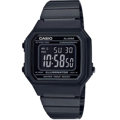 CASIO Collection Black Stainless Steel Bracelet B-650WB-1BEF