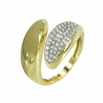 Kίτρινο Χρυσό Μοντέρνο Δαχτυλίδι Κ14 DX98077