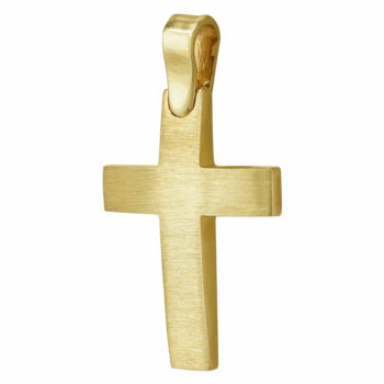 Σταυρός Βάπτισης Ανδρικός Σε Κίτρινο Χρυσό 14 Καρατίων ST93839