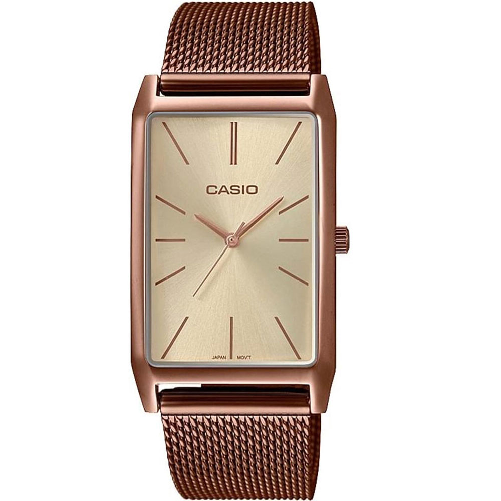 CASIO Collection Rose Gold Stainless Steel Bracelet LTP-E156MR-9AEF