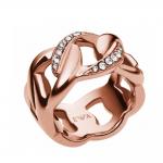 EMPORIO ARMANI Γυναικείο Δαχτυλίδι Από Ροζ Επιχρυσωμένο Ατσάλι EGS1990221