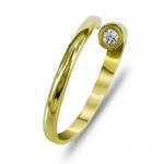 Δαχτυλίδι Μοντέρνο Από Κίτρινο Χρυσό K14 DX99774