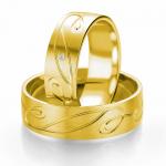 Κίτρινη Χρυσή Βέρα Γάμου Breuning με ή χωρίς Πέτρες WR307