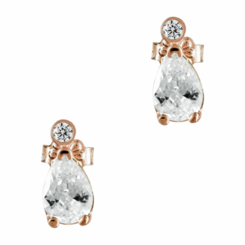 Σκουλαρίκια Με Πέτρες Από Ροζ Χρυσό Κ14 SK892