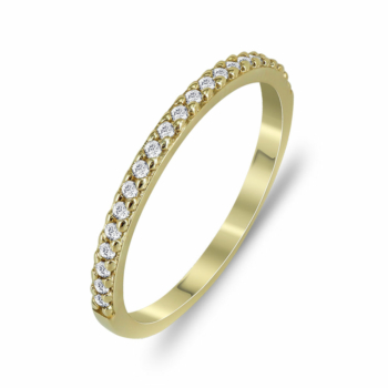 Δαχτυλίδι Μισόβερο Από Κίτρινο Χρυσό Κ14 DX777
