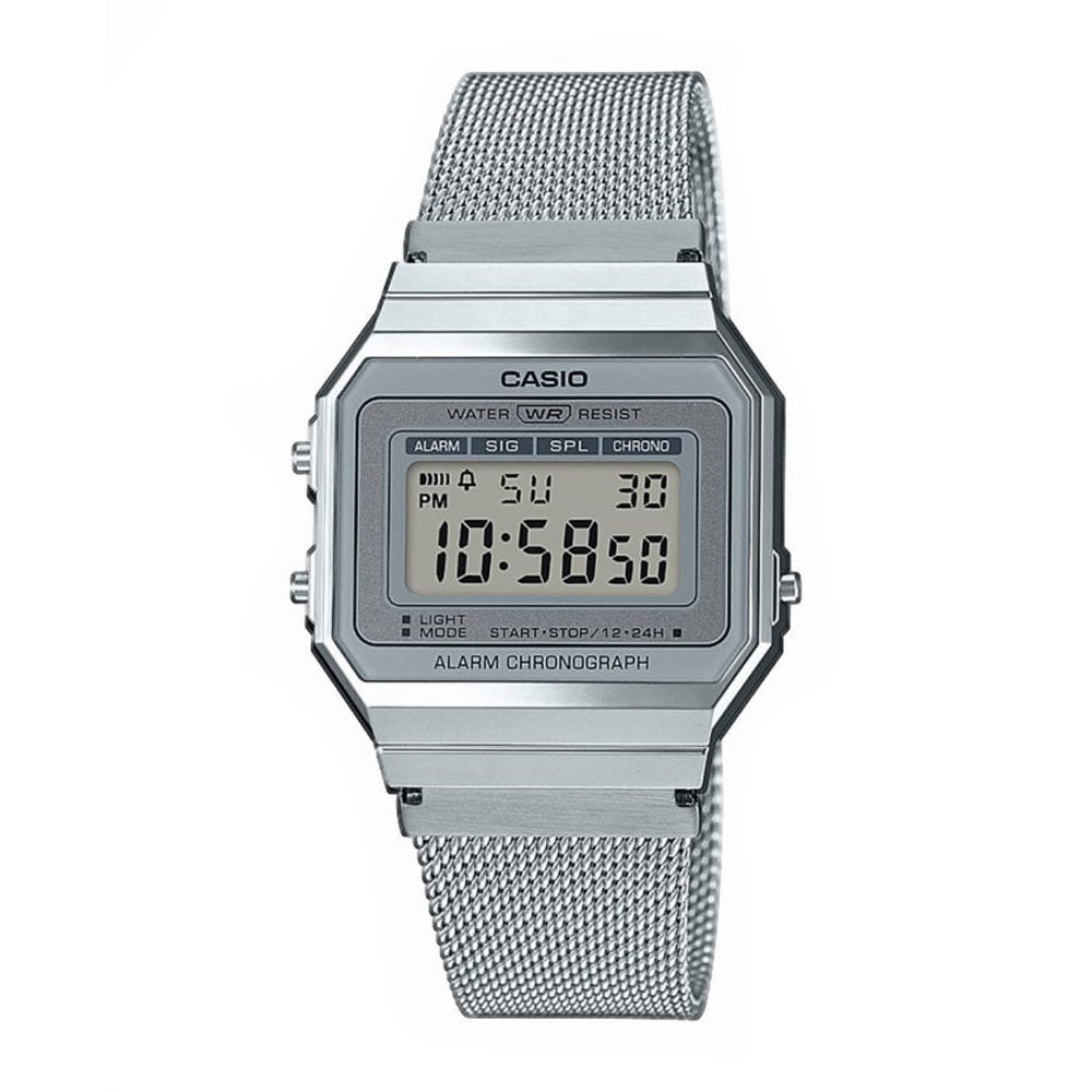CASIO Collection Vintage Silver Stainless Steel A-700WEM-7AEF