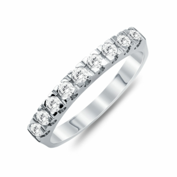 Σειρέ Δαχτυλίδι Με Διαμάντια Brilliant Aπό Λευκό Χρυσό Κ18 R21606