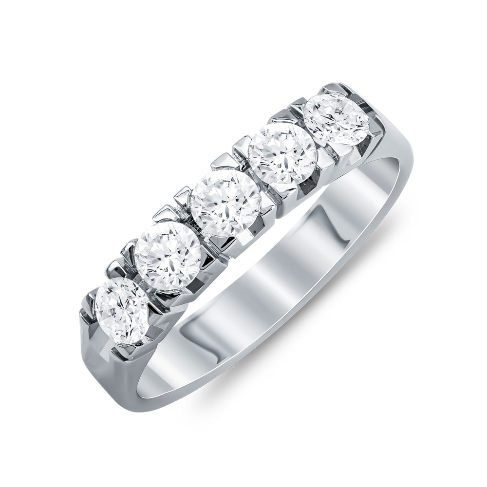 Σειρέ Δαχτυλίδι Με Διαμάντια Brilliant Aπό Λευκόχρυσο Κ18 R20250