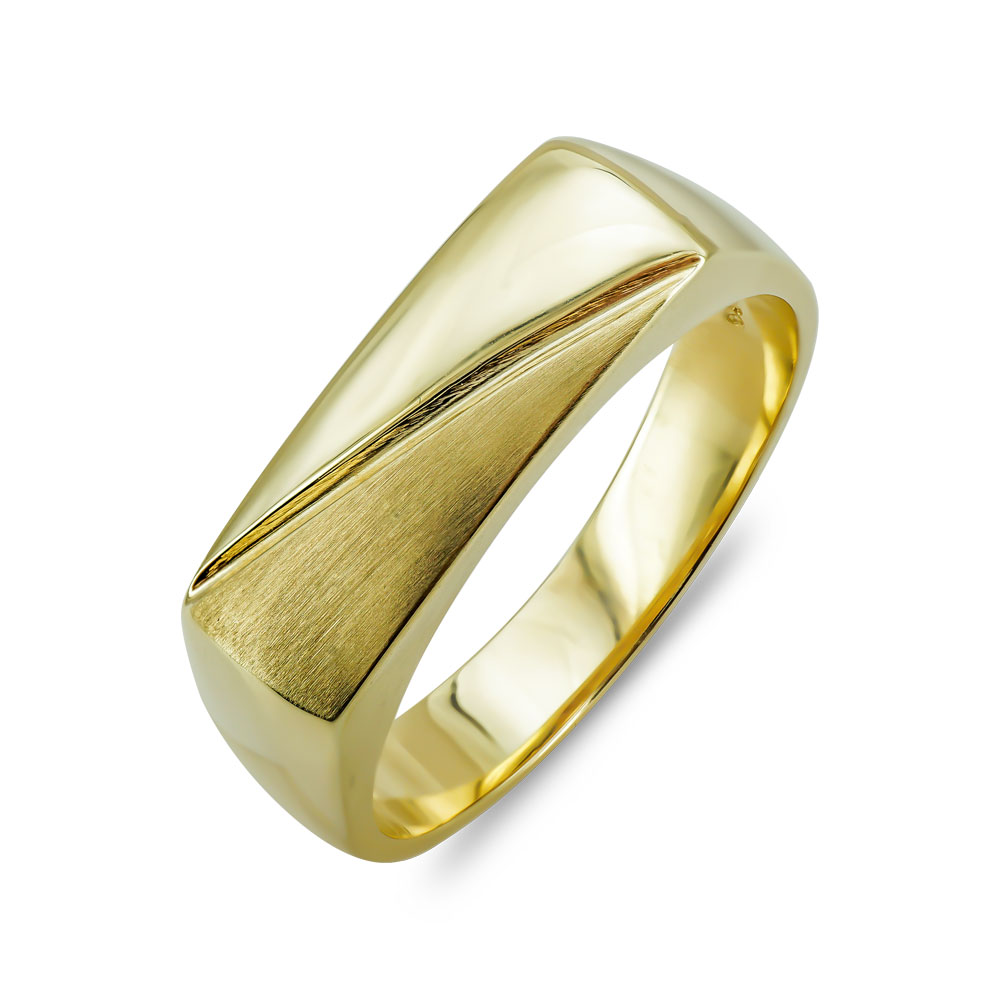 Ανδρικό Δαχτυλίδι από Κίτρινο Χρυσό K14 ADX127