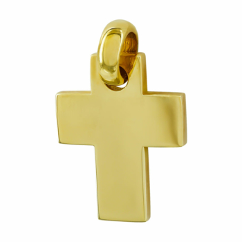 Σταυρός Βάπτισης Aνδρικός Σε Κίτρινο Χρυσό 18 Καρατίων ST26556