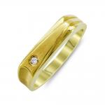 Ανδρικό Δαχτυλίδι Με Διαμάντι Brilliant από Κίτρινο Χρυσό K18 ADX109
