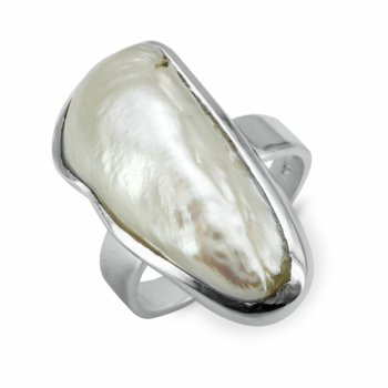 Δαχτυλίδι Mε Φυσικό Μαργαριτάρι Από Ασήμι DX850