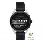 Emporio ARMANI Matteo Touchscreen Smartwatch Black Rubber Strap ART5021
