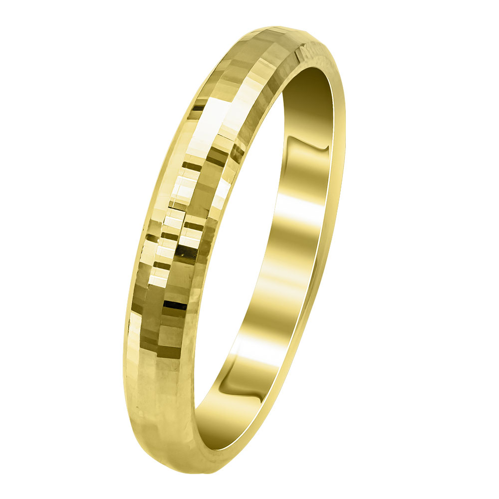 Κίτρινη Χρυσή Βέρα Γάμου WR340