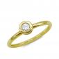 Μονόπετρο Δαχτυλίδι Με Διαμάντια Brilliant από Κίτρινο Χρυσό K18 DDX4781