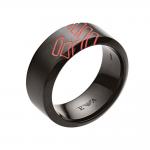 EMPORIO ARMANI Αντρικό Δαχτυλίδι από Μαύρο Ανοξείδωτο Ατσάλι EGS2594001