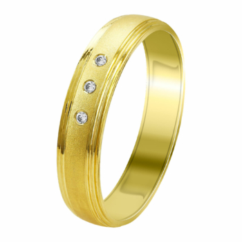 Κίτρινη Χρυσή Βέρα Γάμου WR351