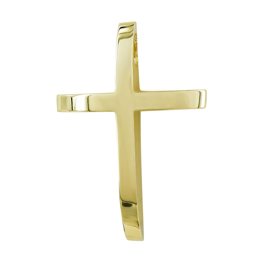 Σταυρός Βάπτισης Ανδρικός Σε Κίτρινο Χρυσό 14 Καρατίων ST111192