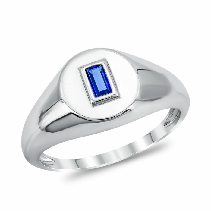 Δαχτυλίδι με Μπλε Πέτρα από Ασήμι DX1149