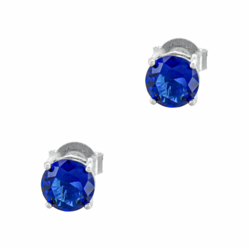 Σκουλαρίκια με Μπλε Πέτρα από Ασήμι SK1477