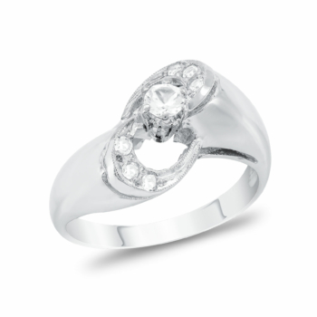 Μονόπετρο Δαχτυλίδι Με Διαμάντια Brilliant από Λευκό Χρυσό K18 DDX298