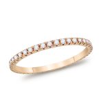 Ολόβερο Δαχτυλίδι Με Διαμάντια Brilliant από Ροζ Χρυσό 18 Kαρατίων D087591