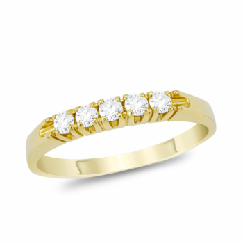 Σειρέ Δαχτυλίδι Με Διαμάντια Brilliant από Κίτρινο Χρυσό 18 Kαρατίων D101560