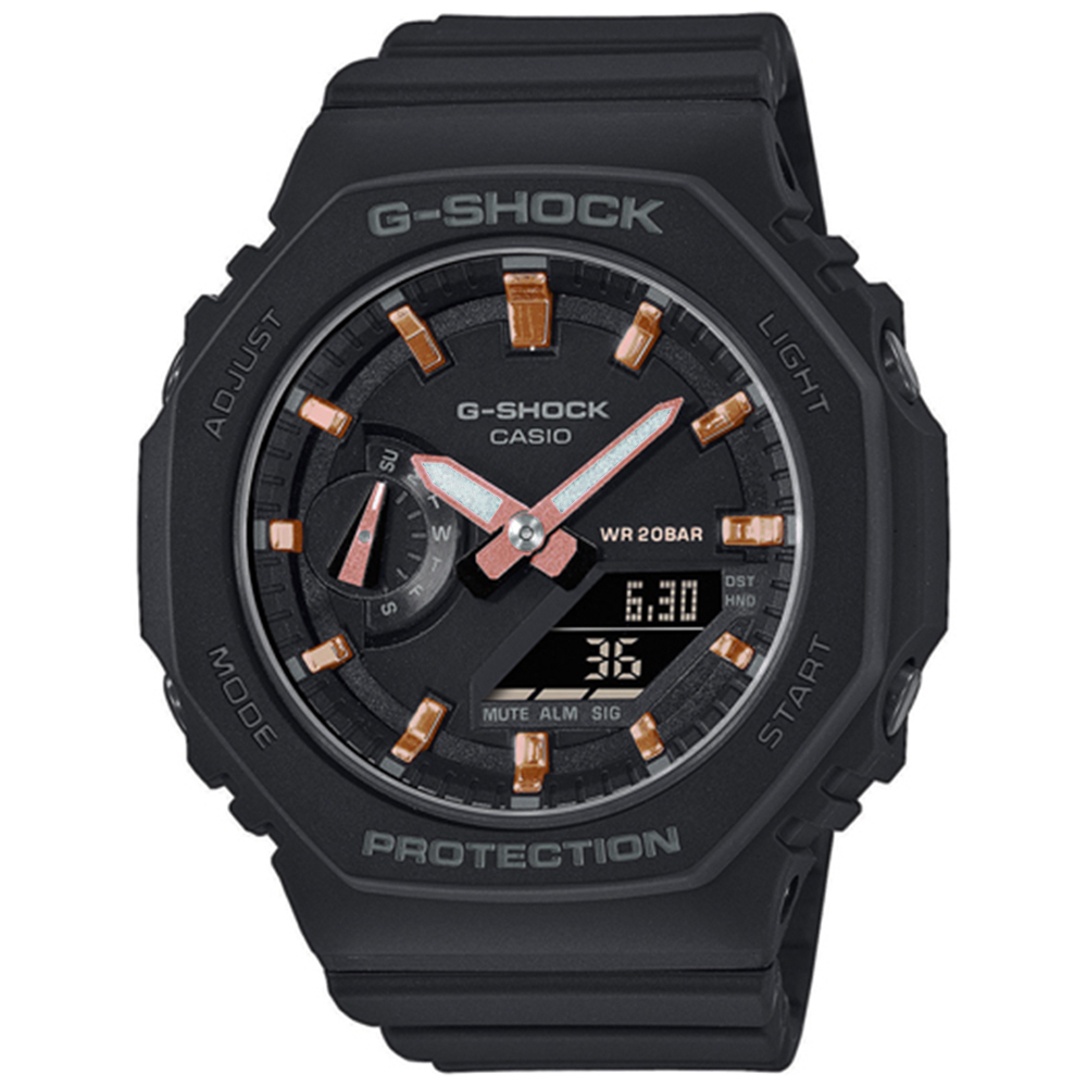 CASIO G-Shock Black Rubber Strap GMA-S2100-1AER
