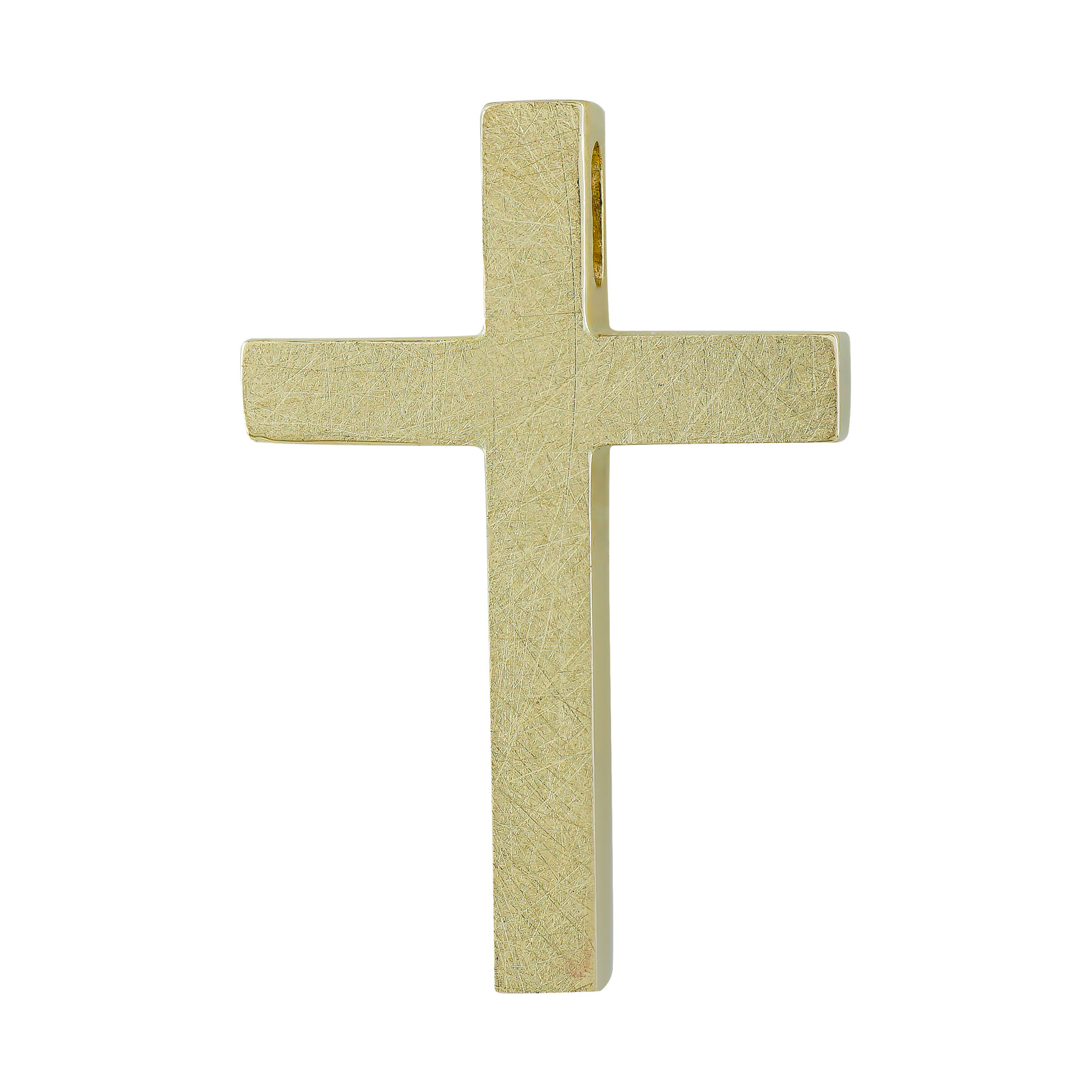 Σταυρός Βάπτισης Ανδρικός Σε Kίτρινο Χρυσό 14 Καρατίων ST2872