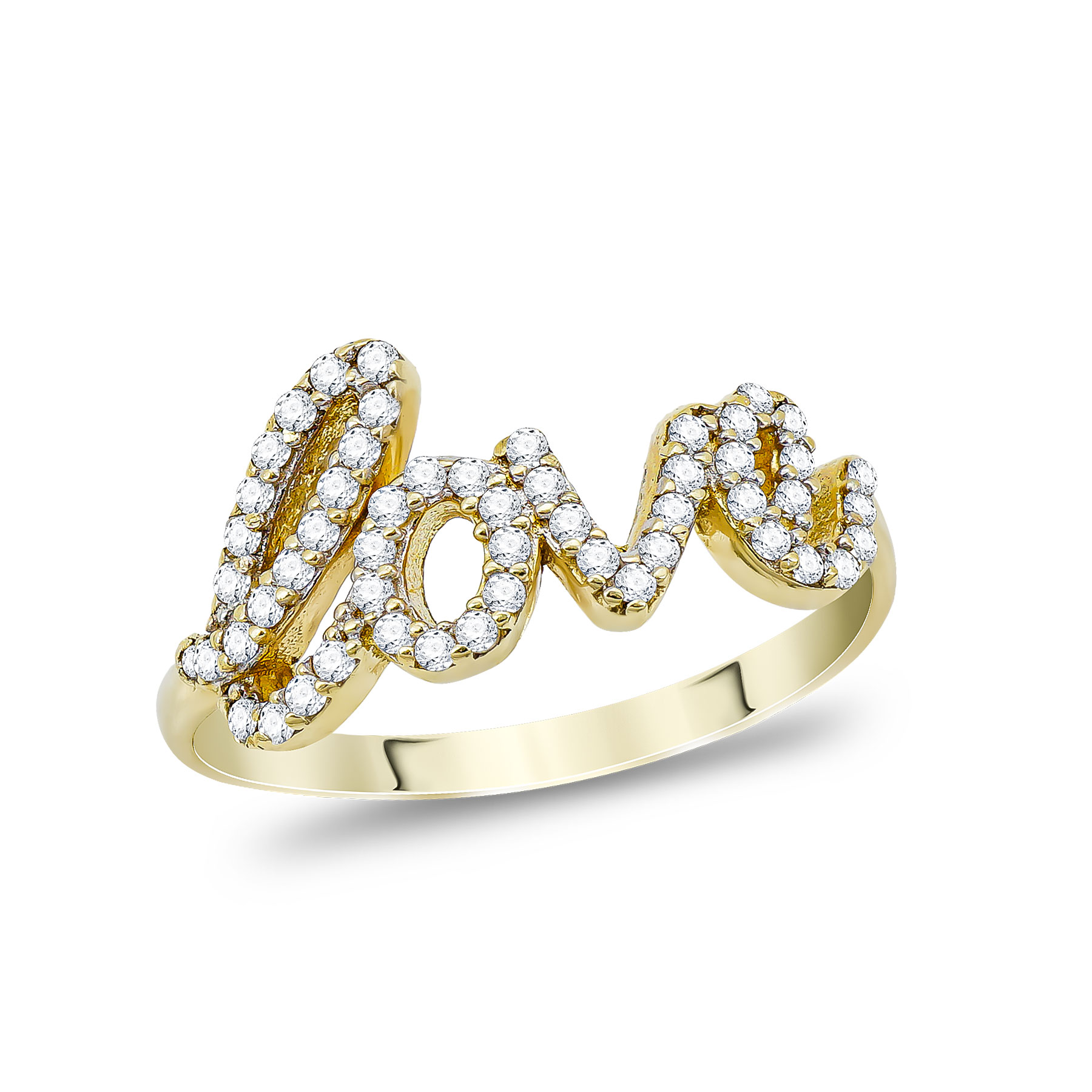 Δαχτυλίδι Love απο Κίτρινο Χρυσό 14 Καρατίων DX1553 271391