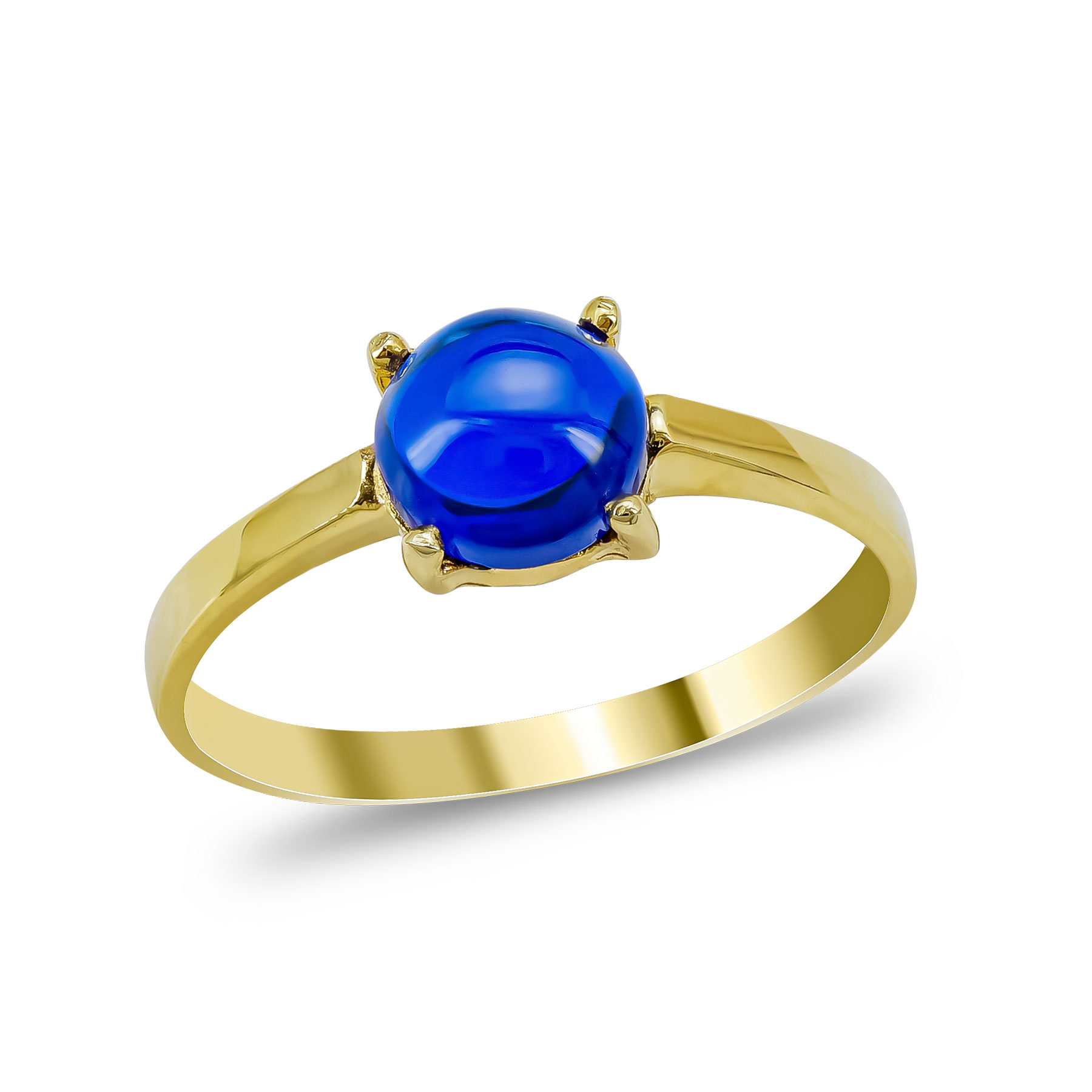 Δαχτυλίδι Mπλε Signity απο Κίτρινο Χρυσό 9 Καρατίων DX1537