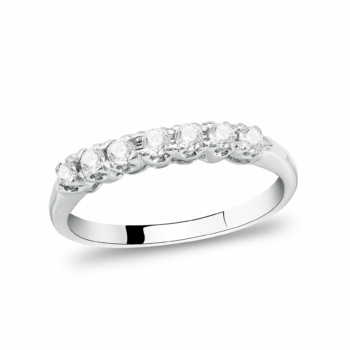 Σειρέ Δαχτυλίδι με Διαμάντια Brilliant από Λευκό Χρυσό 18 Καρατίων DDX434