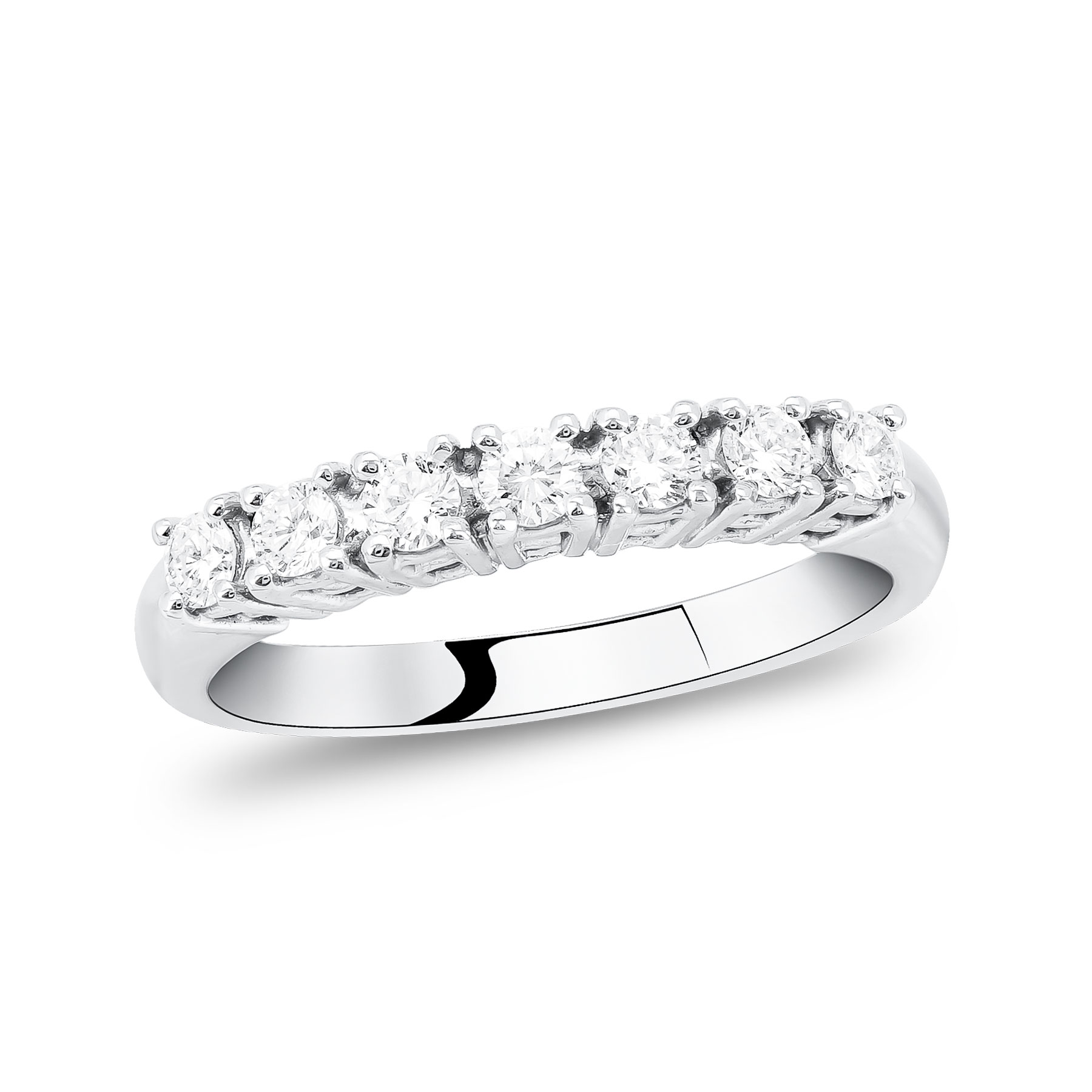 Σειρέ Δαχτυλίδι με Διαμάντια Brilliant από Λευκό Χρυσό 18 Καρατίων DDX435
