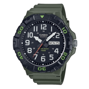 CASIO Collection Green Rubber Strap MRW-210H-3AVEF