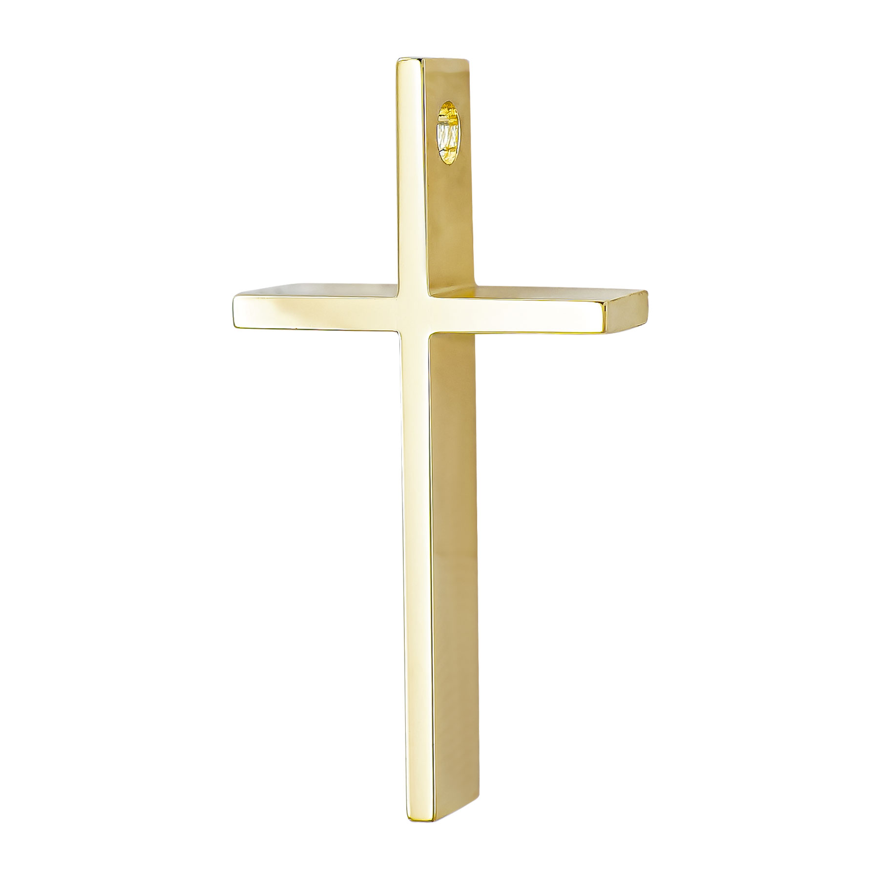 Σταυρός Βάπτισης Ανδρικός Σε Κίτρινο Χρυσό 18 Καρατίων ST3093