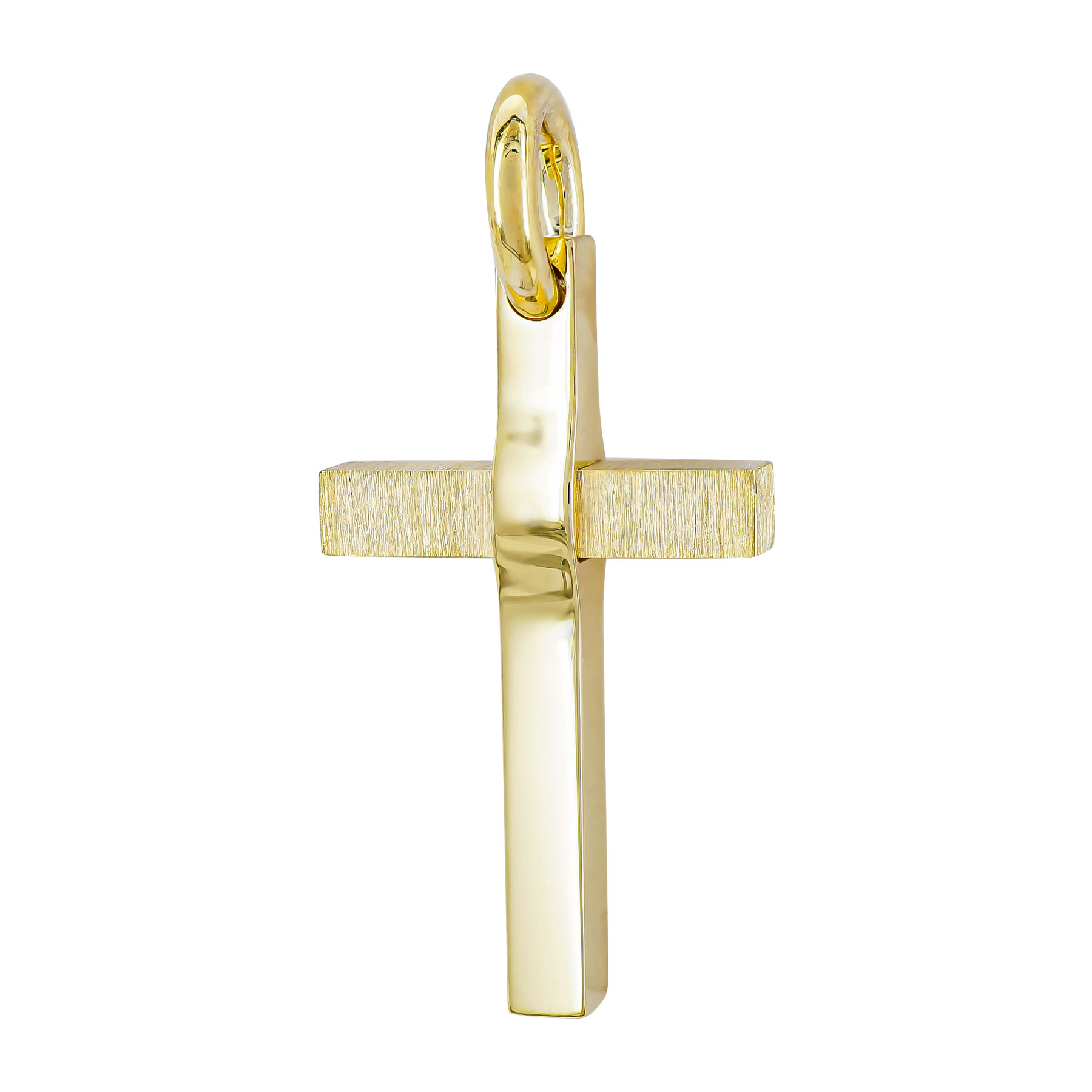 Σταυρός Βάπτισης Ανδρικός Σε Κίτρινο Χρυσό 18 Καρατίων ST3094
