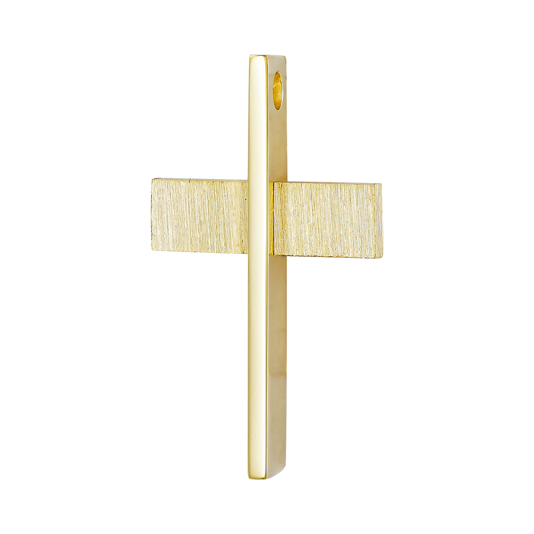 Σταυρός Βάπτισης Ανδρικός Σε Κίτρινο Χρυσό 18 Καρατίων ST3096