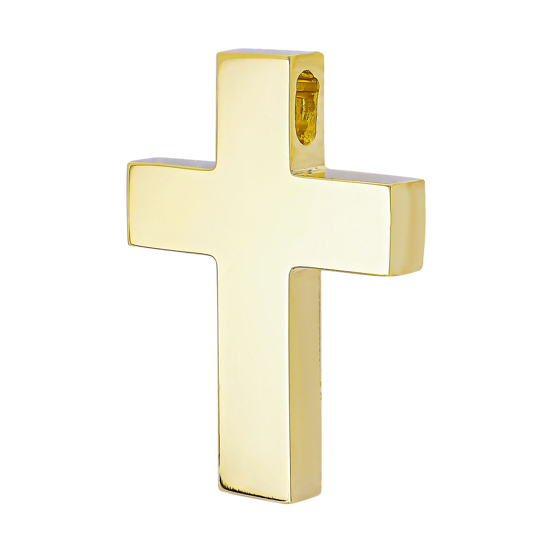 Σταυρός Βάπτισης Ανδρικός Σε Κίτρινο Χρυσό 18 Καρατίων ST3394