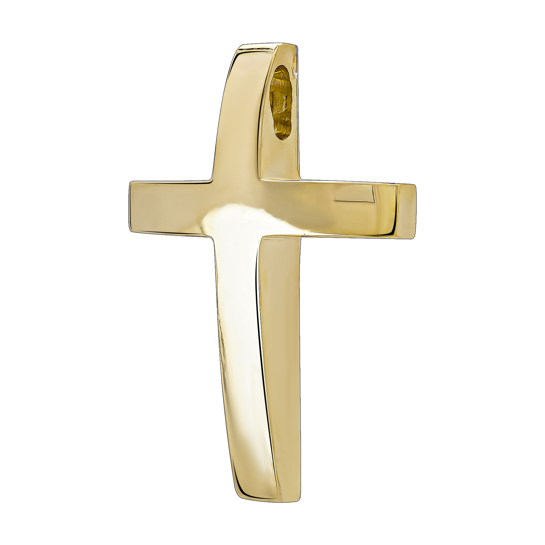 Σταυρός Βάπτισης Ανδρικός Σε Kίτρινο Χρυσό 14 Καρατίων ST3453