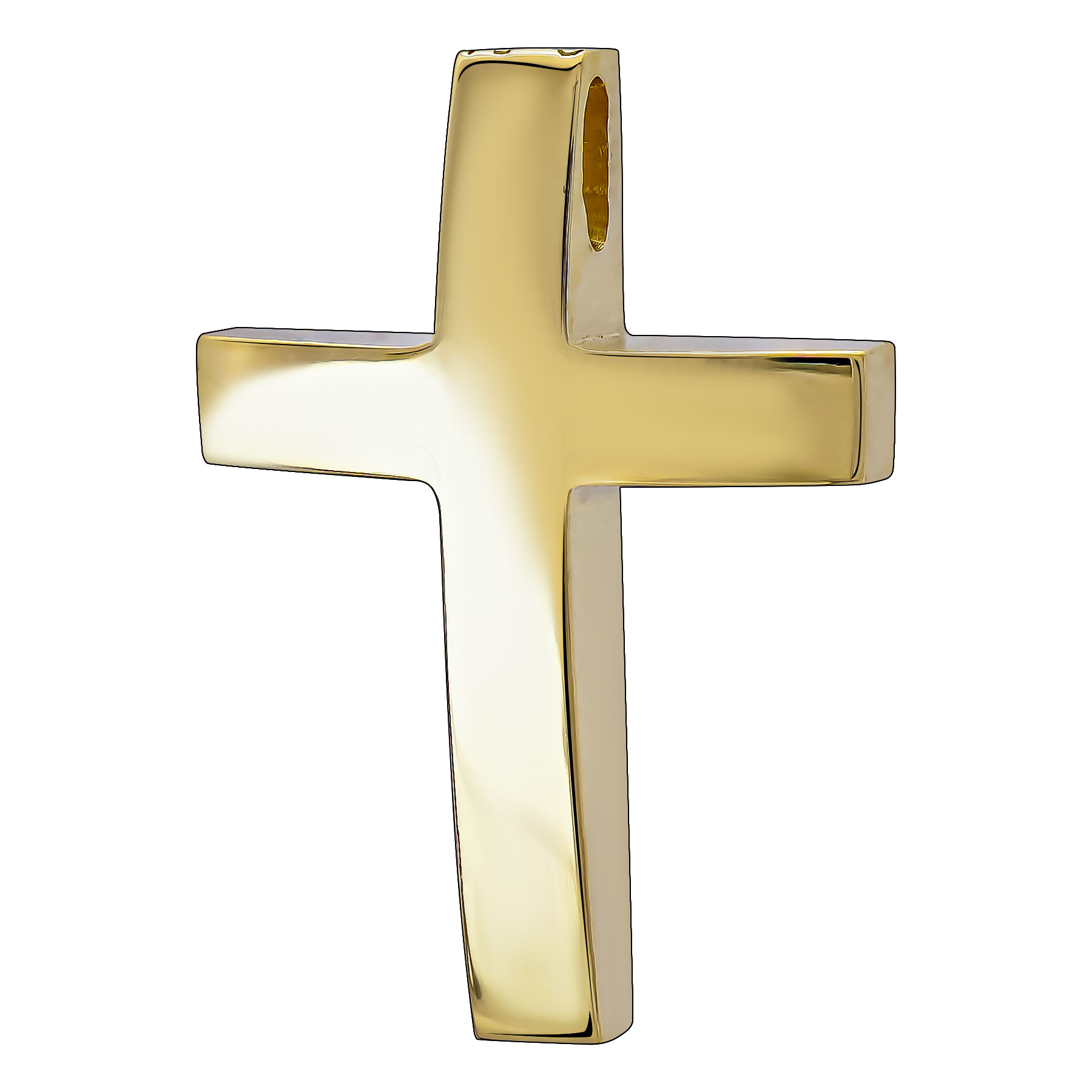 Σταυρός Βάπτισης Αντρικός Σε Κίτρινο Χρυσό 14 Καρατίων ST3422