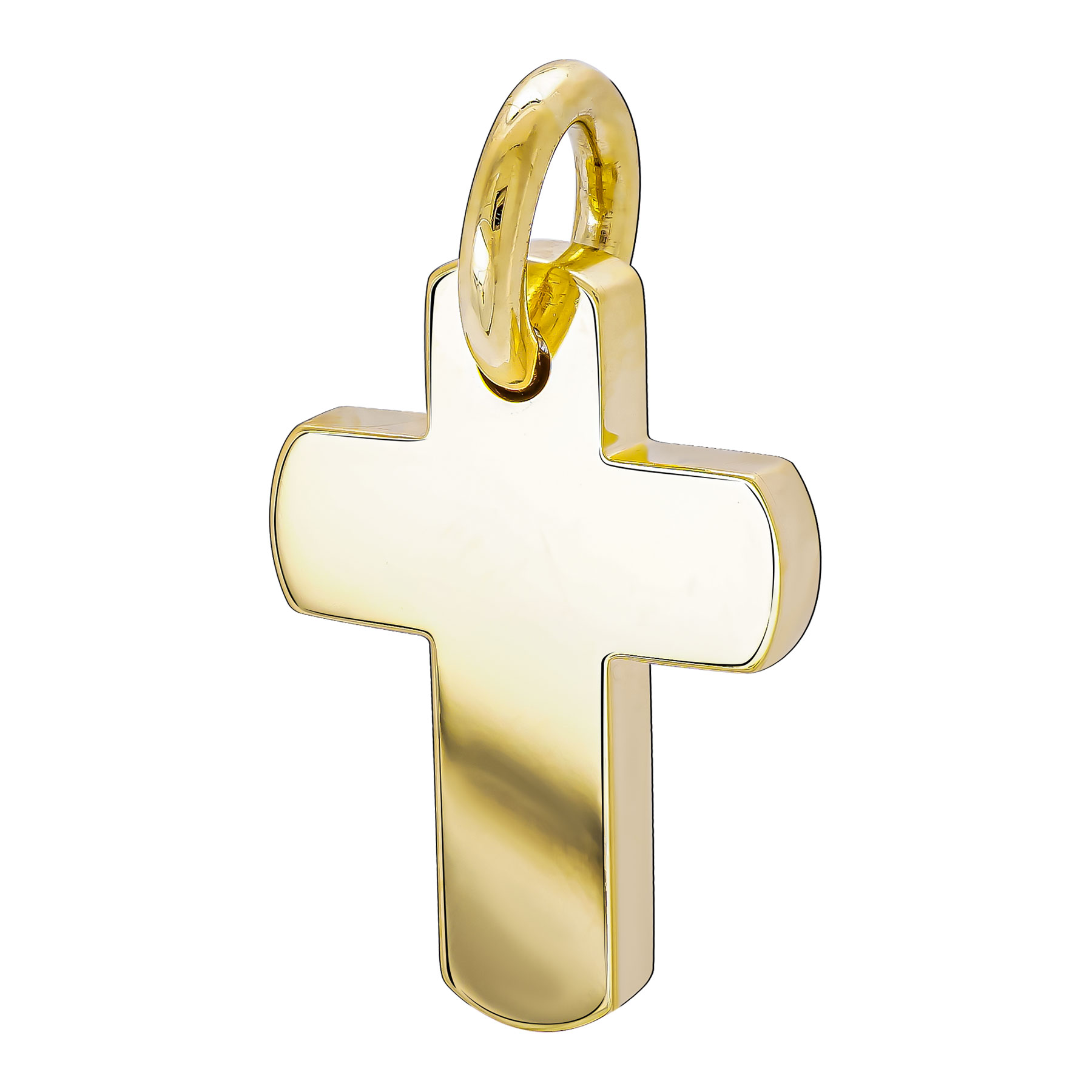 Σταυρός Βάπτισης Ανδρικός Σε Κίτρινο Χρυσό 18 Καρατίων ST3413